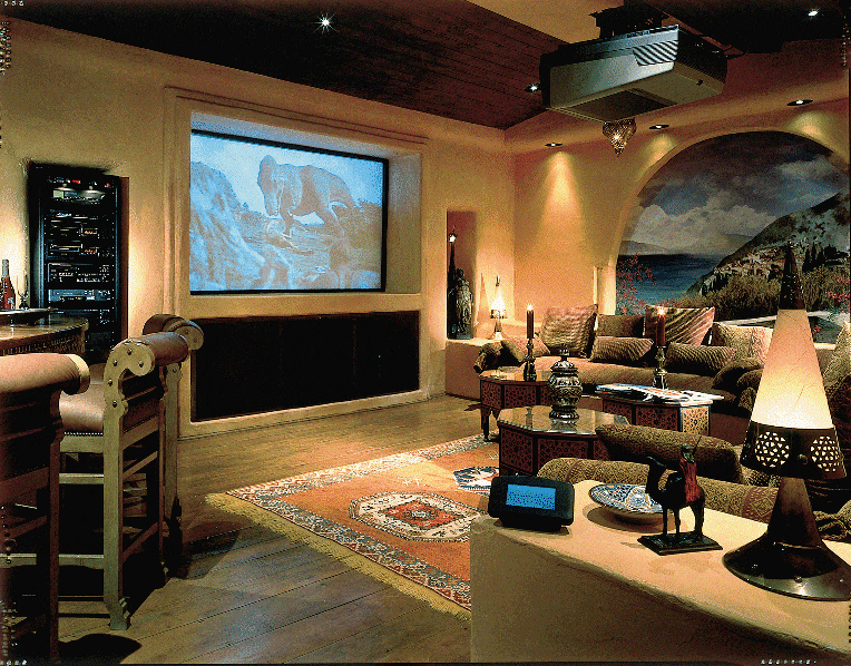 easy to use entertainment room